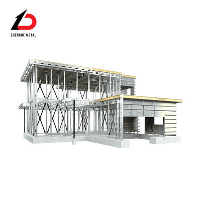 Fabricatieontwerp Staalframe Structure Warehouse Metaal Staalstructuur