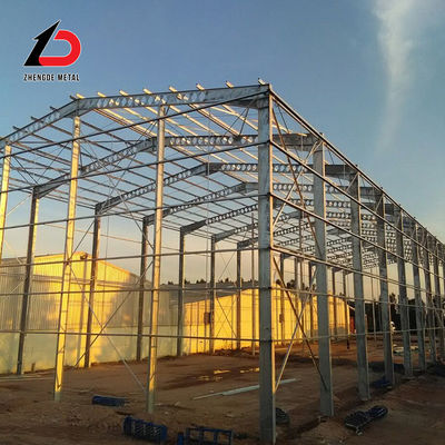 Fabricatieontwerp Staalframe Structure Warehouse Metaal Staalstructuur