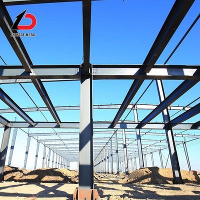 Fabricatieontwerp Staalframe Structure Warehouse Metaal Staalstructuur