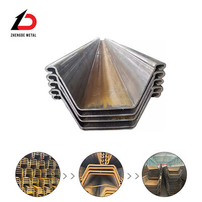 Bewerkbaarheidsvermogen Interlocking sheet piles Z type U type JIS5528 GB T20933-2014