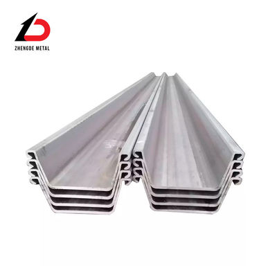 Graad Sy390 U-type staalplaatstapel 8m 10m 12m vergrendelingsplaten