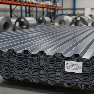 Gegalvaniseerde staal voorgeschilderde GI-plaat Duurzame corrosiebestendige beklede metalen dakpanelen voor bouwtoepassingen