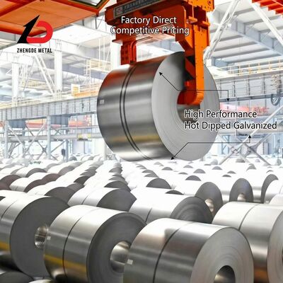 Z40 Elektro-gegalvaniseerde stalen spoel 0,25-1,5 mm 600-1250 mm Materiaal van bouwkwaliteit met 40 g/m2 coating