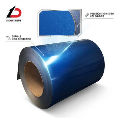 HDP High Durability Polyester PPGI Steel Coil 0.30mm-0.80mm Industrial Roofing Warehouse Panel Material