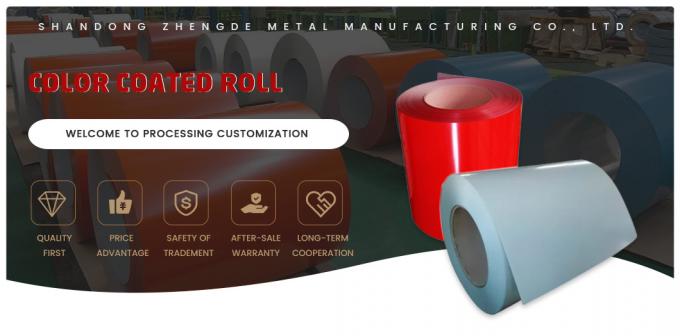 PVDF Coating PPGI Steel Coil Ral 5015 kleurcoated aluminium coil 0