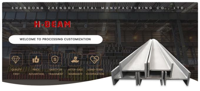 Bazck Carbon Steel H-balk 100 mm H-balk ASTM-standaard voor commerciële gebouwen 0
