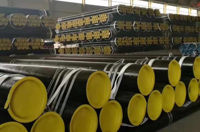 ASTM A53 A106 Grote lijst 40 Gr B ERW Carbon Steel Pipe For Oil Gas Pipeline Spot Fact 5