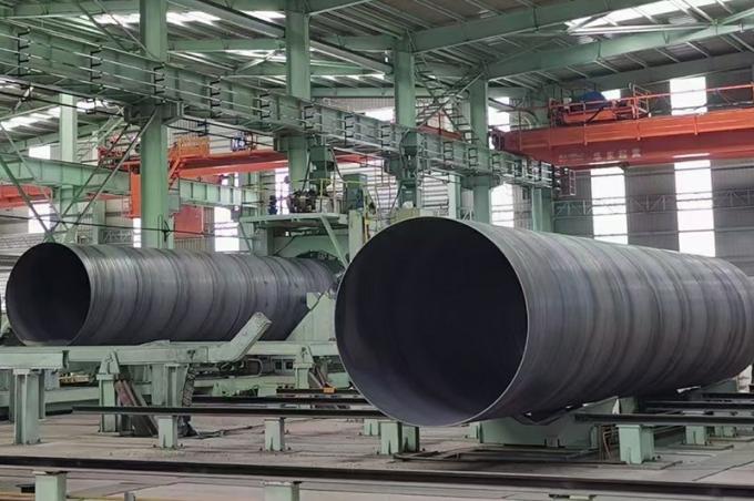 Spiraalgeweld buis koolstofstaal naadloos buis rechthoekig en vierkant LSAW staal buis naadloos staal buis voor de machineindustrie chemische industrie mijnbouw 4