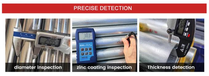 Dx51d Wanddikte 1mm-150mm Buitendeurs 6mm-2500mm Z40-600g gegalvaniseerde stalen buizen voor de bouw- en chemische industrie 8