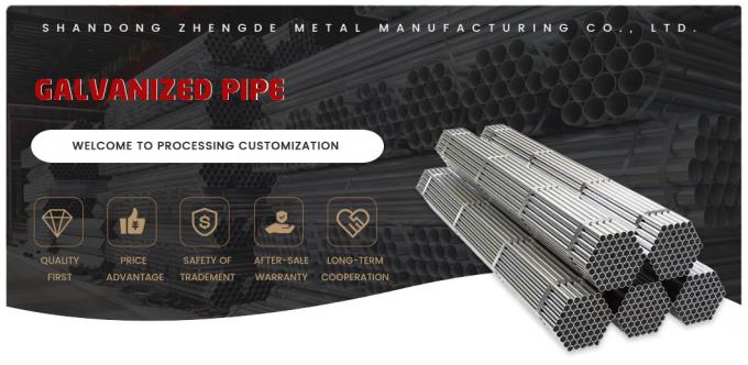 15 mm diameter gegalvaniseerd staal structuurpijp ASTM A120 Zwart poeder bedekt 0